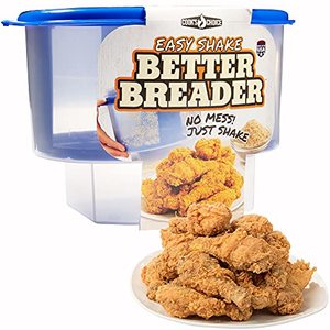 The Original Better Breader Bowl - Pour In Seasoning, Add Chicken and Just Shake