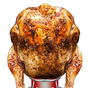 Stainless Steel Beer Chicken Roaster For Grill, Oven Or Smoker